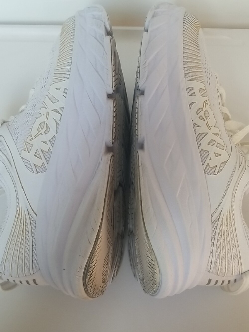 Hoka White Women's Athletic Running Shoes - Picture 8 of 8